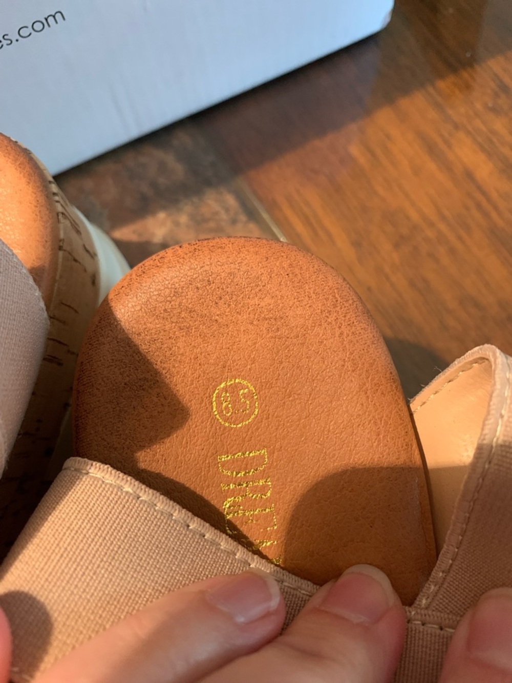 Stretch-Strap Platform Sandals in Nude - Picture 3 of 8
